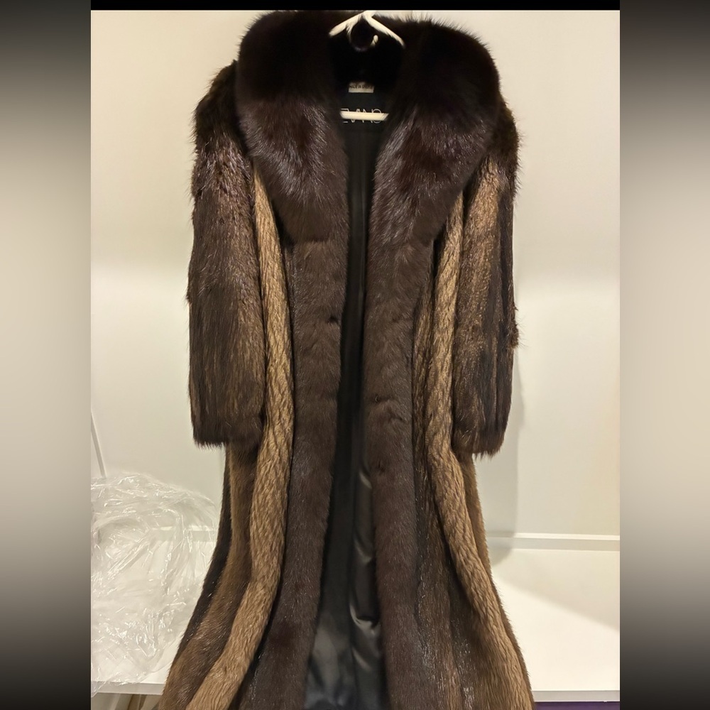 Fabulous Full Length Beaver with Fox stole collar.